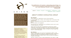 Desktop Screenshot of chironconsultinggroup.com